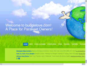 budgielove.com: Welcome to Budgie Love!
Budgies (or parakeets, if you prefer) fascinate those young and old alike.  Here you can read stories, news and watch videos of fun bird antics!