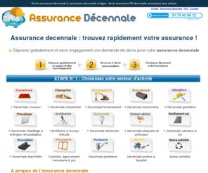 devis-assurance-decennale.fr: DEVIS ASSURANCE DECENNALE. Assurance decennale artisan, garantie RC decennale batiment. Devis assurance décennale en ligne
Gagnez du temps et de l'argent pour votre assurance décennale. Déposez gratuitement un appel d'offre et recevez 3 propositions personnalisées. Trouver le meilleur rapport qualité prix pour votre assurance décennale