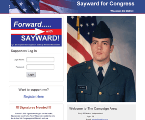 eric-sayward.com: Eric Sayward for Congress
Running for Wisconsins 3rd district