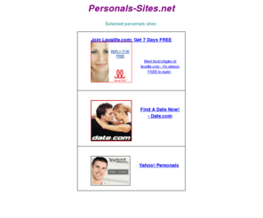 personals-sites.net: Personals-Sites.net
Selected personals sites.