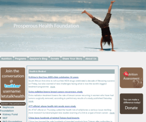 prosperouslifefoundation.com: G. Larie Prosperous Health Foundation
Funds research for chronic conditions and provides health education and awareness to the community including the under-served, chronically-ill and those with conditions labeled as problematic.