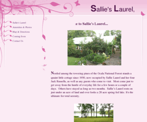 sallieslaurel.com: Sallie's Laurel
Home Page