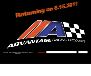 advantageracingproducts.com: Advantage Racing Products - Returning on 4.15.11
Advantage Racing Products - Returning on 4.15.11