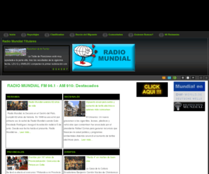 radio-mundial.com: Radio Mundial - Riobamba Ecuador Noticias Deportes - 96.1 FM 910 AM
Radio Mundial 96.1 FM