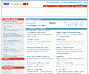 top-france.net: Top france, Annuaire des sites , Annuaire thématique des sites
Annuaire des sites , Annuaire thématique des sites , referencement gratuit des sites internet.