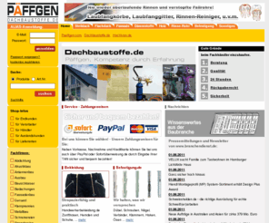 dachcoupon.com: Päffgen - Dachbaustoffe, Klempnereibedarf, Dämmstoffe, Dachdecker
Baustoffe für Dach und Wand, Dachdeckerbedarf, Spenglerbedarf und vieles mehr. Günstige Angebote fnden Sie auch in unserem Baustoff-Discount Online-Shop.