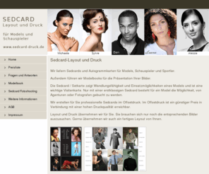 sedcard-druck.de: Sedcard-Layout und Druck
Sedcard Layout und Druck