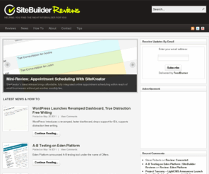 sitebuilder-reviews.com: Site Builder Reviews
Site Builder Reviews helps you find the right hosted site builder solution for you.