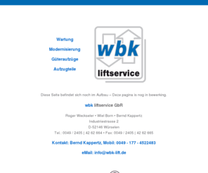 wbk-lift.com: wbk liftservice GbR
