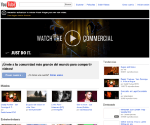 youtube.com.ar: YouTube
      - Broadcast Yourself.
YouTube es un sitio para descubrir, mirar, subir y compartir videos.