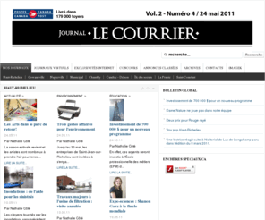 expertsgraphistes.com: Bienvenue au Courrier du Haut-Richelieu
www.journallecourrier.ca - journallecourrier.com - www.courrierhr.com, Journal Le Courrier du Haut-Richelieu.  Journal Le Courrier