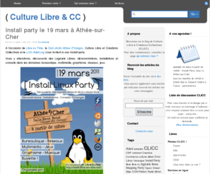 libre.cc: Culture Libre & CC
Blog de Culture Libre & Créations Collectives (CLICC)
Promotion du Libre en Indre-et-Loire : logiciels, musiques, licences).
