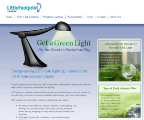 lfplighting.com: Little Footprint Lighting
LED personal task lights created with sustainable design and ergonomic lighting in mind. Our energy-saving LED desk lamps help limit carbon footprint and may qualify for LEED.