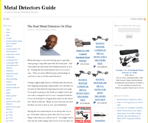 metaldetectorsguide.info: Metal Detectors Guide
A Guide To Buying Cheap Metal Detectors