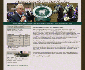 mgli.org: The Michigan Great Lakes International Draft Horse Show and Pull (MGLI)
