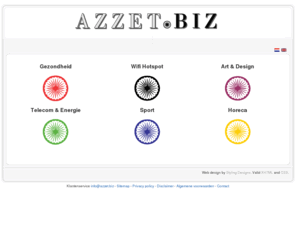 azzet.biz: Azzet.biz levert diensten op het gebied van gezondheid, wifi hotpsot, art & design, telecom & energie, sport en horeca
