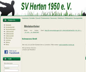 sv-herten.de: SV Herten 1950 e.V.
SV Herten 1950 e. V. 
zwüsche Rhy und Räbe kannsch kicke und läbe.
