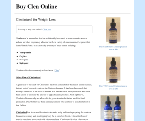 buyclenonline.info: Buy Clen Online: Lose Weight, Burn Fat!
Your Guide to Buying Clen Online legally without a prescription.