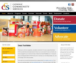 ccsutah.org: Catholic Community Services of Utah
Catholic Community Services of Utah serves the homeless and hungry, refugees fleeing their homes because of persecution, and those fighting addiction in Salt Lake City.