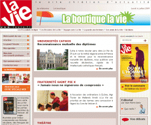 lavie.fr: Le site de La Vie: le site chrétien d'actualité
Le site du magazine la vie