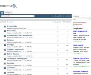 studylex.com: Studentui.lt – referatai, konspektai, diplominiai, kursiniai
Rašto darbai sutendams (konspektai, kursiniai, referatai, diplominiai)