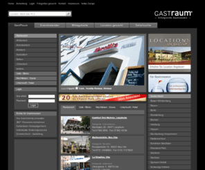internetraum.de: GastRaum® - Gastronomie, Restaurants, Cafes, Essen und Ausgehen
GastRaum - sehen und gesehen werden - das neuartige Gastronomieportal mit hochwertigen Gastronomiewebseiten für kleines Geld mit hohem Nutzen für Gastronomen und User.