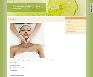 kauneuspisteruusa.com: Kauneuspiste Ruusa - Etusivu
