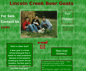 lc-boergoats.com: Lincoln Creek Boer Goats
boer goats, meat goats, goat for sale, nebraska, danny smith, stettner, lincoln creek meat goats, lincoln creek boer goats