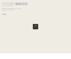 romain-secco.com: Romain Secco • Communication visuelle, gestion de projets web, webmarketing
Romain Secco • Communication visuelle, gestion de projets web, webmarketing