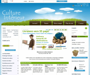 culture-dinterieur.info: Culture Intérieur - Growshop Hydroponique en ligne - Culture d'intérieur, Jardin d'intérieur - Spécialiste de la culture indoor & outdoor
Culture Intérieur Growshop Hydroponique en ligne, vente de matériel horticole pour la culture indoor & outdoor. Frais de port offert dès 100€ d'achats!