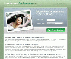 Low-income-car-insurance.com: Get Car Insurance from $15 / Month - Free