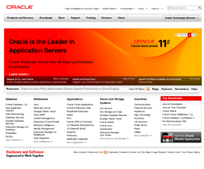 oracle13.com: Oracle | Hardware and Software, Engineered to Work Together
Oracle is the world's most complete, open, and integrated business software and hardware systems company.
