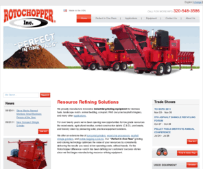 rotochopper.com: Specializing in Industrial Grinding Technology | Rotochopper
Rotochopper offers high-quality, industrial horizontal grinders, asphalt shingle grinders, wood chip processors, and other equipment used in a broad range of applications.