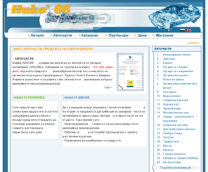 niko66.com: АВТОЧАСТИ НИКО 66 - АВТОЧАСТИ НА ЕДРО И ДРЕБНО
Фирма НИКО66 е директен вносител на авточасти за западни автомобили.