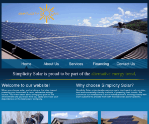 simplicitysolar.org: Simplicity Solar
Simplicity Solar, LLC. Grand Junction, CO Solar Contractors