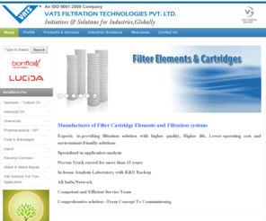 vatsfilters.com: Vats  Filtration Technologies Pvt. Ltd.
World Class Eco Filtration Solutions