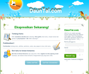 dauntal.com: DaunTal.com, weblog dan publikasi online gratis

