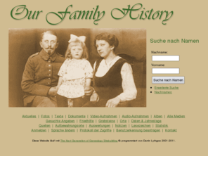 genealogy-hach.org: Genealogy Hach
Genealopgy/Genealogie Hach, Polster, Kaden, Vick ..., Ahnentafel, GEDCOM-File, Multi Language