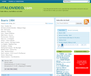 italovideo.com: ItaloVideo.com
italo disco, eurodisco, 80s music videos for sale, trade