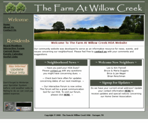 thefarmatwillowcreek.com: The Farm At Willow Creek HOA
