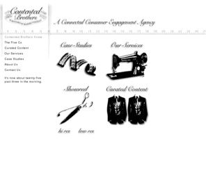 contentedbrothers.com: Welcome to Contented Brothers
Contented Brothers A Connected Consumer Engagement Agency
