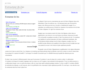 extracteurdejus.net: Extracteur de jus
Vous êtes à la recherche d’un extracteur de jus ? Découvrez les meilleures appareils disponibles à prix imbattables!