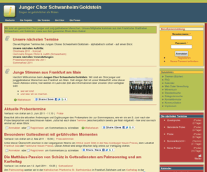 junger-chor.info: Junger Chor Schwanheim/Goldstein | Startseite
