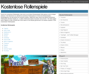 kostenlose-rollenspiele.de: Startseite - Kostenlose Rollenspiele
Suchst du kostenlose Rollenspiele, dann bist du auf dieser Browserspiele Seite genau an der richtigen Adresse. Hier bekommst du zahlreiche