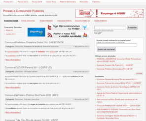 provaseconcursos.com.br: Provas e Concursos Públicos
Informações sobre concursos, editais, gabaritos, materiais de estudos grátis.