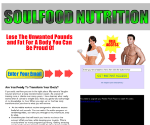 soulfoodnutritionformen.com: Vaughn's Wild Workout Routine and Weight Loss Plan — Learn how to achieve permanent weight loss with my workout routine and nutrition plan.
