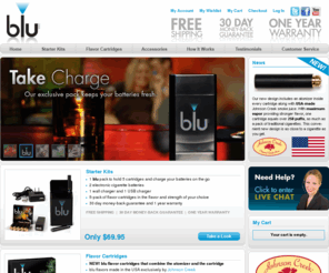 trybluecig.com: Electronic Cigarette by blu E Cigarette -  Home
blu electronic cigarette looks and taste like a real cigarette. Make the switch to blu the smokeless e cigarette today. You can be smoke free with blu the most popular ecigarette.