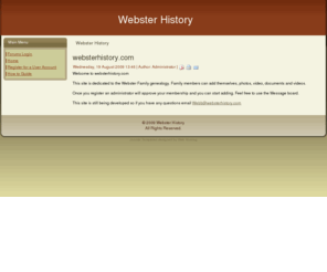 websterhistory.com: Webster History
The Webster Family Tree