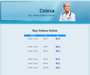 buy-celexa.org: Buy Celexa Online!
Best prices on Celexa. Buy Celexa online! Celexa is commonly used for treating of depression.
