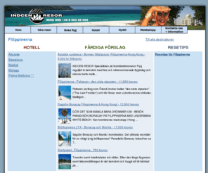 filippinerna4u.com: Indcen Resor :: billigt flyg, hotell och individuella skräddarsydda resor  till Filippinerna
